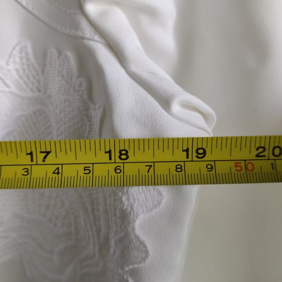 INC stretch cotton blazer with lace - WHBM jackets style - shapely - NWT - Picture 9 of 13